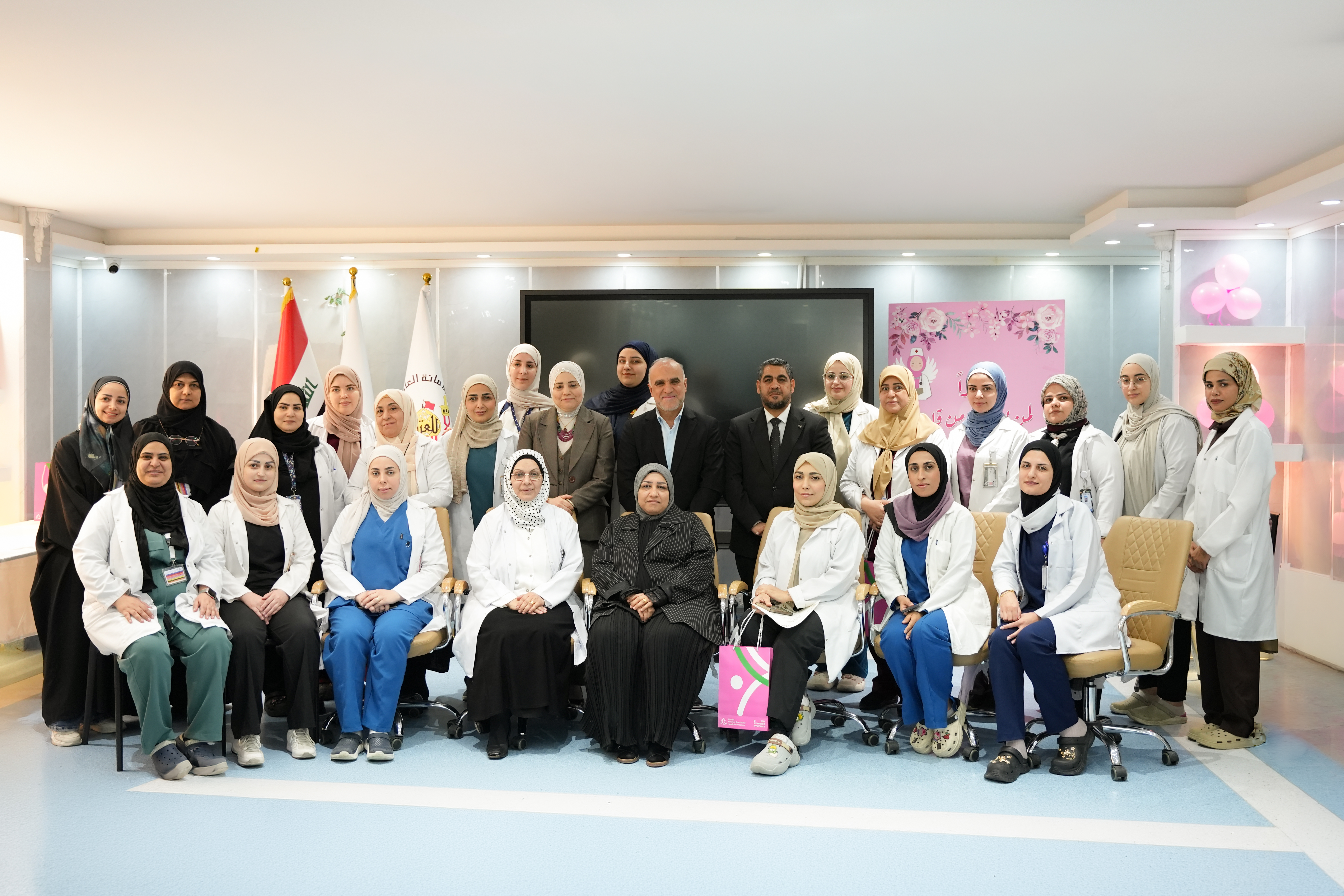 College of Nursing and Midwifery Participates in International Nurses Day Celebration at Sayyida Khadija Al-Kubra Hospital (Peace Be Upon Her)